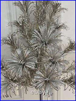 (1) Vintage Shiny 2' Silver Christmas Wall Tree #5 (Right Side Photo#1)