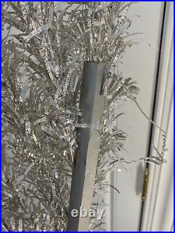 (1) Vintage Shiny 2' Silver Christmas Wall Tree #5 (Right Side Photo#1)