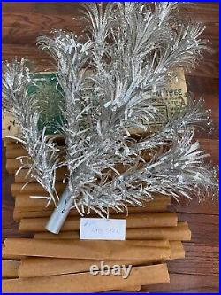 (1) Vintage Shiny 2' Silver Christmas Wall Tree #5 (Right Side Photo#1)