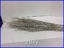 12 Frontgate Christmas Holiday Silver Glitter Pine Swag tree Trim picks