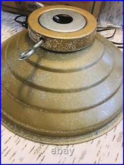 1950's Mid Century Starbell Revolving Musical Christmas Tree Stand Gold Silver