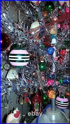1961 Aluminum Christmas Tree 4 Ft 2 Inch Taper Tree Sears Roebuck & Co Holiday