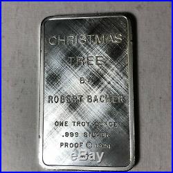 1974 Mount Everest Mint, Christmas Tree 1 Ounce. 999 Silver Art Bar