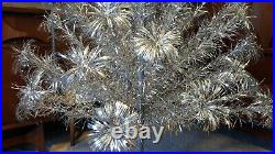 2/12 VINTAGE Pom Pom THE SPARKLER Aluminum Christmas Tree 52 branches 4 1/2