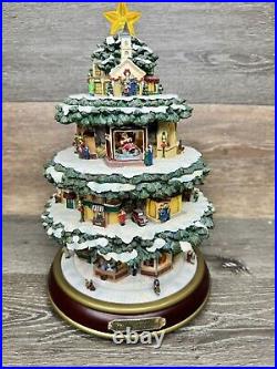 2008 Thomas Kinkade City Sidewalks Christmas Tree Silver Bells 13HNo Music