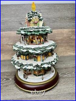 2008 Thomas Kinkade City Sidewalks Christmas Tree Silver Bells 13HNo Music