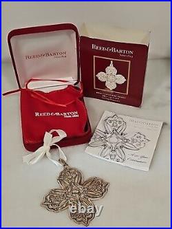 2010 Reed & Barton Sterling Silver Christmas Cross Tree Ornament #40 in Series