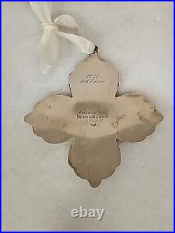 2010 Reed & Barton Sterling Silver Christmas Cross Tree Ornament #40 in Series