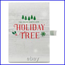 2020 SOLOMON ISLANDS HOLIDAY CHRISTMAS TREE $2 1oz. 99.99% PURE SILVER COIN