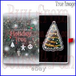 2022 Holiday Tree $2 Pure Silver Christmas Tree Coin Solomon Islands by PAMP