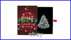 2023 Holiday Tree $2 Pure Silver Christmas Tree Coin Solomon Islands by PAMP