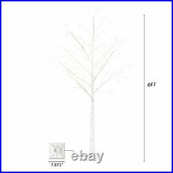 288LT White Birch Tree with Fairy Lights Warm White LED Tree for Indoor 6FT