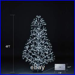 4Ft 496L Artificial Christmas Tree Light, White Light for Home Garden Decoration