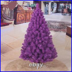 4ft 5ft 6ft 7ft Christmas Tree Undecorated Pink Purple Blue Gold Silver Black 