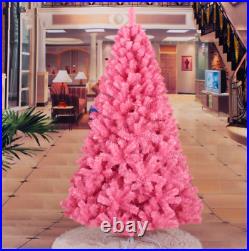 5ft 6ft 7ft Christmas Tree Undecorated Pink Purple Blue Gold Silver Black