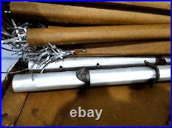 6.5' ft ALUMINUM foil Christmas Tree Sapphire regal 1950s 52 branches #5265