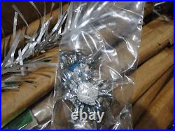 6.5' ft ALUMINUM foil Christmas Tree Sapphire regal 1950s 52 branches #5265