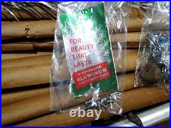 6.5' ft ALUMINUM foil Christmas Tree Sapphire regal 1950s 52 branches #5265