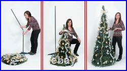 6 Ft Pull Up Decorated Pre Lit Collapsible Pop Up Christmas Tree 350 Lights New