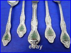 60 pcs SPODE Wallace CHRISTMAS TREE Stainless 18/10 Flatware 12 PLACE SETTINGS