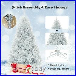 6ft Artificial Silver Christmas Tree Hinged Electroplated Technology