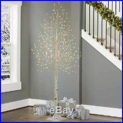 7' Faux Birch Tree, Indoor & Outdoor Use, Christmas Holiday Decor