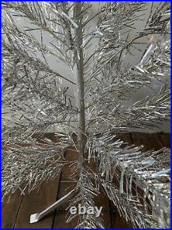 7 Vintage Aluminum Sparkler Silver Christmas Tree