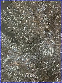 7Ft Vintage'61 Aluminum Christmas Tree 128 Branches Tomar Arctic Diamond Silver