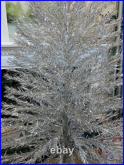 8' Aluminum Taper Christmas Tree Carey-McFall 200 Branches RARE 1960