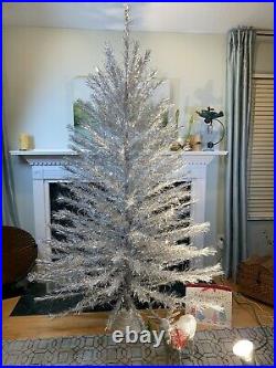 8' Aluminum Taper Christmas Tree Carey-McFall 200 Branches RARE 1960