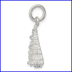 925 Sterling Silver Christmas Tree Necklace Charm Pendant