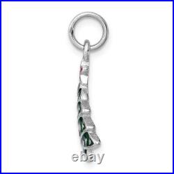 925 Sterling Silver Christmas Tree Necklace Charm Pendant