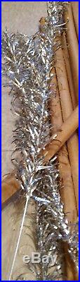 95 Vtg 27 Silver Aluminum Christmas Tree Pom Pom Replacement Branches