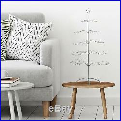 ADORABLE Decorations Metal Christmas Ornament Display Holder Tree Stand Silver