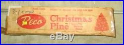 ALUMINUM CHRISTMAS PINE TREE PECO MODEL 5-2724 DELUXE 7 FT, SILVER WithPOM P