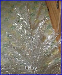 ARTIFICIAL CHRISTMAS TREE Vintage Russian FAUX FIR TREE Xmas USSR Colour Silver