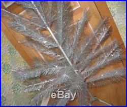 ARTIFICIAL CHRISTMAS TREE Vintage Russian FAUX FIR TREE Xmas USSR1 Colour Silver