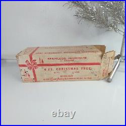 Aluminum Specialty 4 Ft Aluminum Christmas Tree With Original Box