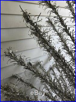 Aluminum Specialty Co Base 99 Branch 6 FT Silver CHRISTMAS TREE withBox 1960s