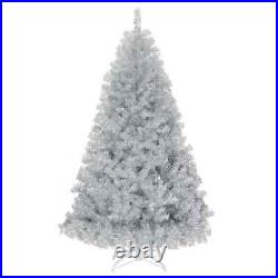 Angeles Home Artificial Christmas Tree 6 ft Non Specific Traditional Full Silver