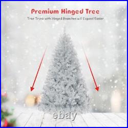 Angeles Home Artificial Christmas Tree 6 ft Non Specific Traditional Full Silver