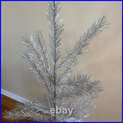 Antique Aluminum Specialty 4 Ft Aluminum Christmas Tree With Original Box