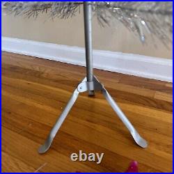 Antique Aluminum Specialty 4 Ft Aluminum Christmas Tree With Original Box