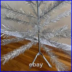 Antique Aluminum Specialty 4 Ft Aluminum Christmas Tree With Original Box