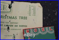 Antique Silverline Trees Christmas Tree NOS with Box Stainless Foil Silver Line 4