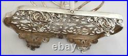 Antique Unusual Christmas Tree Design Highly Ornate Silver Plated Toast Rack