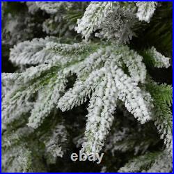 Artificial Christmas Tree White Snow Covered Xmas Decorations Decor 4ft to 10ft