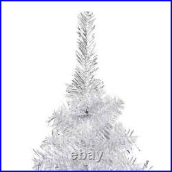 Artificial Christmas Tree with LEDs&Ball Set Silver 59.1 PET