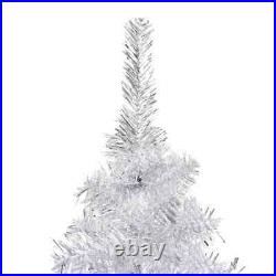 Artificial Christmas Tree with LEDs & Stand Silver 59.1 PET vidaXL