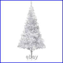 Artificial Christmas Tree with LEDs & Stand Silver 94.5 PET vidaXL